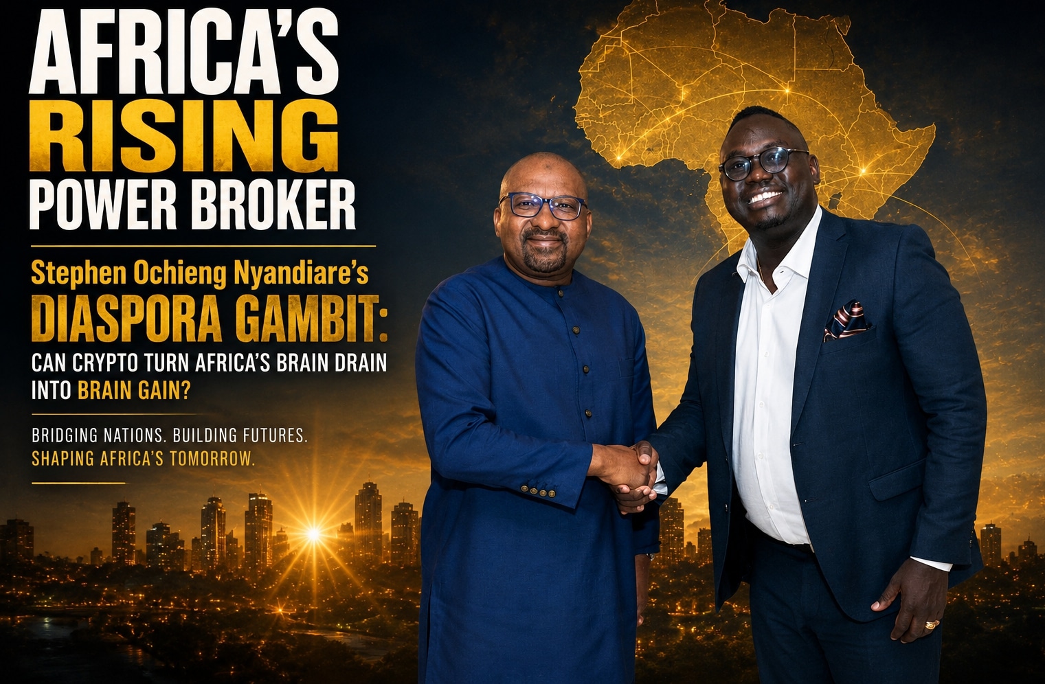 Stephen Ochieng Nyandiare discussing crypto, blockchain and Africa’s diaspora investment future